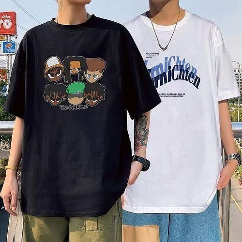 product_image_name-Dou-color-2-in-1 Men's Fashionable Short Sleeved T-shirt-1