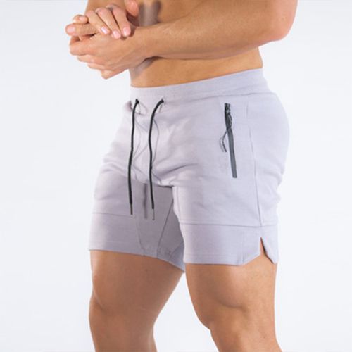 Mens Gym Shorts, Zip Pocket Sports Shorts