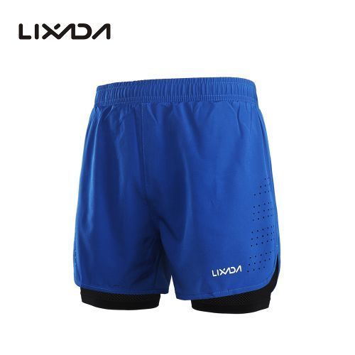 Fashion Men's Running Shorts Quick Dry Breathable With Liner