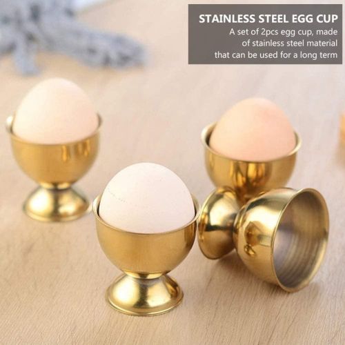 Egg Cup Holder for Soft Boiled Eggs Stainless Steel Egg Tray Kitchen Tool