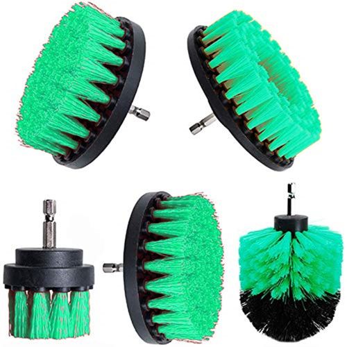 2 inch Diameter Small Round Drill Powered Stiff Scrub Brush Attachment –  Drillbrush Industrial