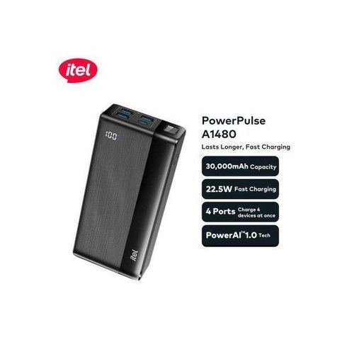 itel A1480 30000mAh Type C In & Out/4 Charge/8x Charge Stallion - image 2