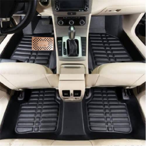 Generic Car Foot Mat Customize Leather Carpet Car Floor Mat Black