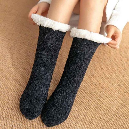 Thickened Winter Woven Thermal Cashmere Socks Floor Socks Women's