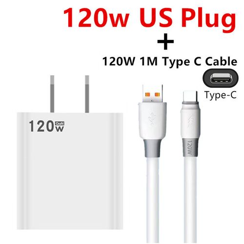 Comprar Adaptador de carga rápida de 120W para Xiaomi Civi 12S Ultra 12  Lite Redmi Note 12 11 9 Pro K50 POCO C40 Huawei Samsung Oneplus cargador  USB