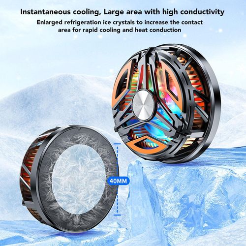 product_image_name-Generic-Mobile Phone Cooler Phone Cooling Fan for Gaming Fit All Types of iPhone Android Smartphones, Mobile Phone Radiator with 20 Pcs Gaming Finger Sleeves For Free-1