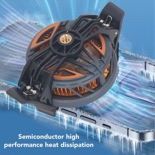 product_image_name-Generic-Mobile Phone Cooler Phone Cooling Fan for Gaming Fit All Types of iPhone Android Smartphones, Mobile Phone Radiator with 20 Pcs Gaming Finger Sleeves For Free-4