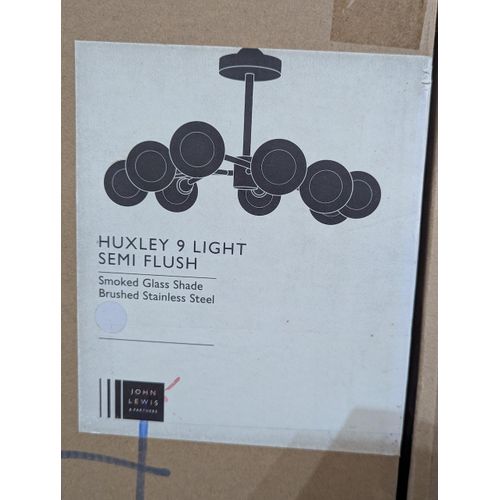 product_image_name-John Lewis-Huxley 9 Arm Semi Flush Ceiling Light-3