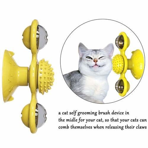 Pet Toy Scratching Tickle Cats Hair Brush Funny Cat Toy as seen on