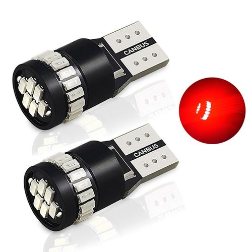 Generic 2Pcs Canbus T10 W5W LED 3014 24-SMD Side Position Parking Light  Bulb For Volkswagen Golf Tiguan