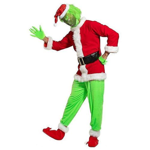 Furry Grinch 7 Piece Costume - Size: Medium - 2XL - USA Shipping - Complete  Fit