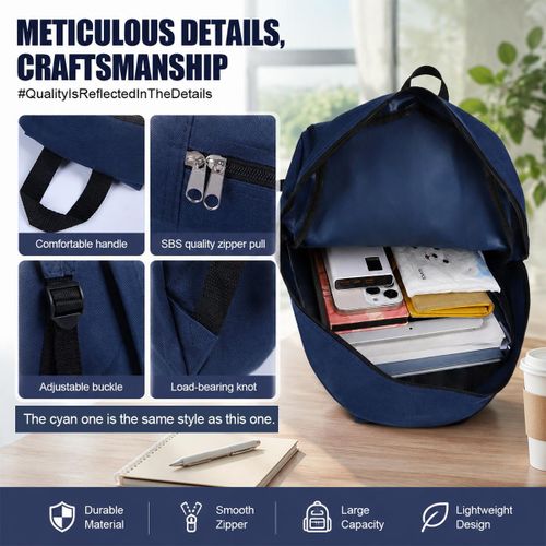 Generic 3 Piece Backpack Set, School Backpack, Large Capacity Multi Pocket Laptop Bag, Travel Backpack, Students, Work - image 4