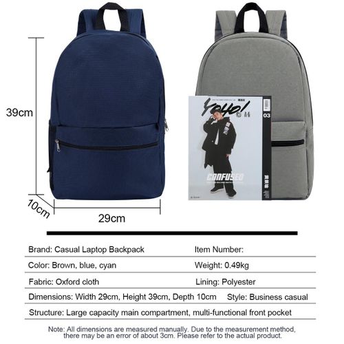 Generic 3 Piece Backpack Set, School Backpack, Large Capacity Multi Pocket Laptop Bag, Travel Backpack, Students, Work - image 8
