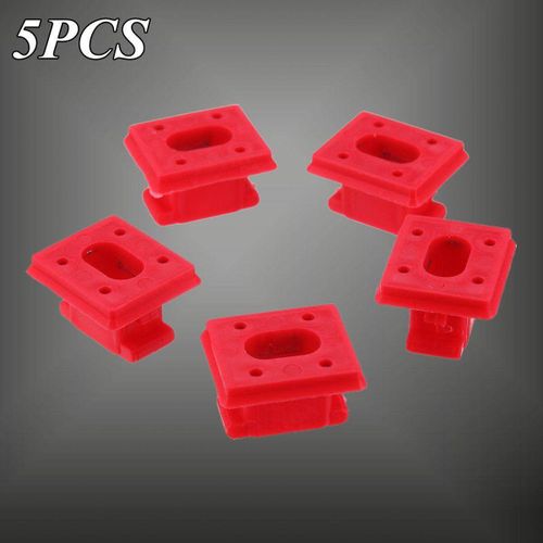 Generic Set Of 5Pcs Red Dashboard Trim Strip Clip Insert Gromme