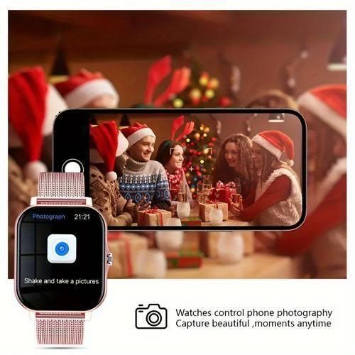 KIROTECH Smart Watch 2.01'' HD Display Bluetooth Call Waterproof Fitness Tracker-pink - image 7