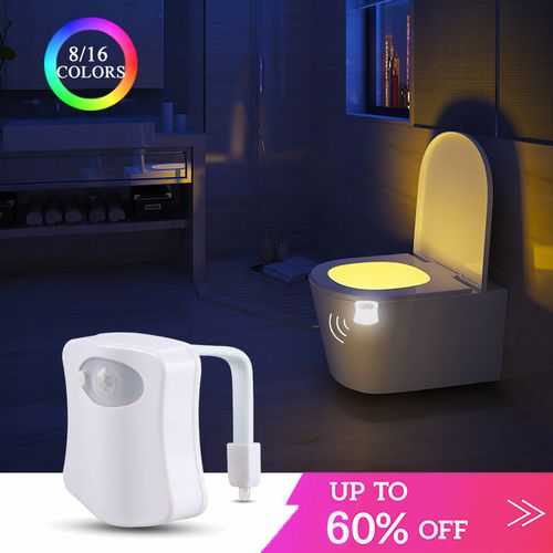 Toilet Light Smart Motion Sensor Toilet Seat Night Light 8/16 Colors  Aromatherapy Night Light