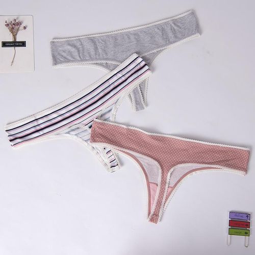 product_image_name-Fashion-Female cotton thong pant 3pcs -4