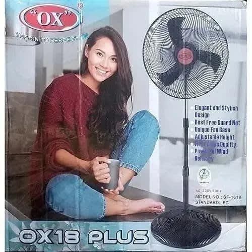 product_image_name-Ox-18inch plus 3 Fast Speed Control Standing Fan-1