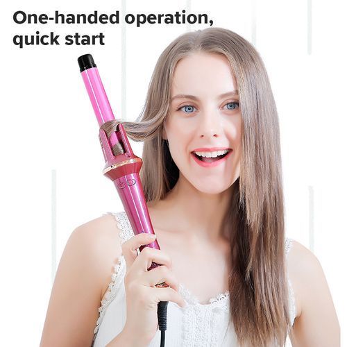 One handed curling iron hotsell