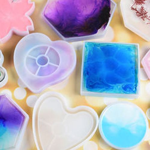 Generic 3 Silicone Mold Roundsquare Coaster Cup Mat Tray Mould Resin Casting - image 2