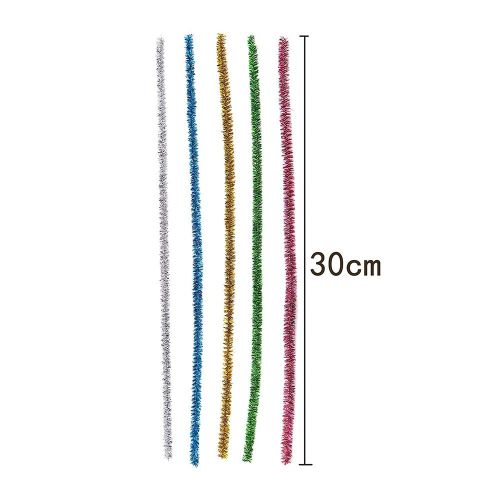 400Pcs White Pipe Cleaners Craft, Long Chenille Stems Bulk for DIY