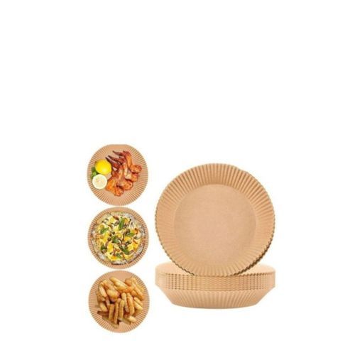 product_image_name-Generic-100Pcs Air Fryer Disposable Paper Liners, Round-1