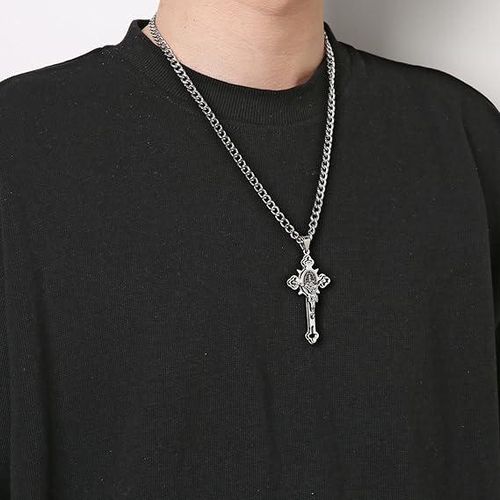 product_image_name-Fashion-Sacred St. Benedict Protection Cross Pendant Necklace-5