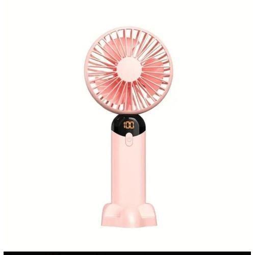 product_image_name-Generic-Unique Foldable Rechargeable Led Display Digital Cooling Hand Fan With Rope And Usb Cord-1
