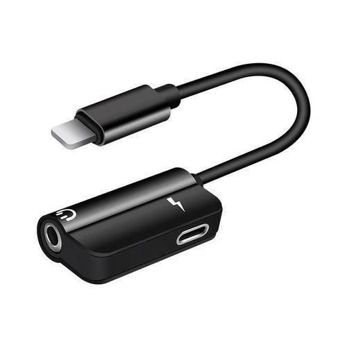 Generic 2 In 1 Lightning To 3.5mm AUX Audio And Charge Adapter