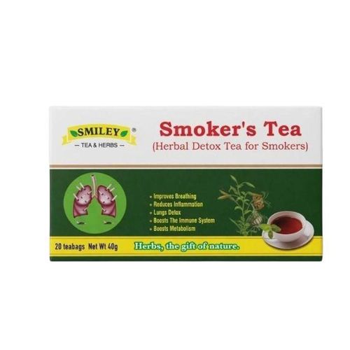 Smiley SMOKER'S TEA - Herbal Detox Tea For Smokers)