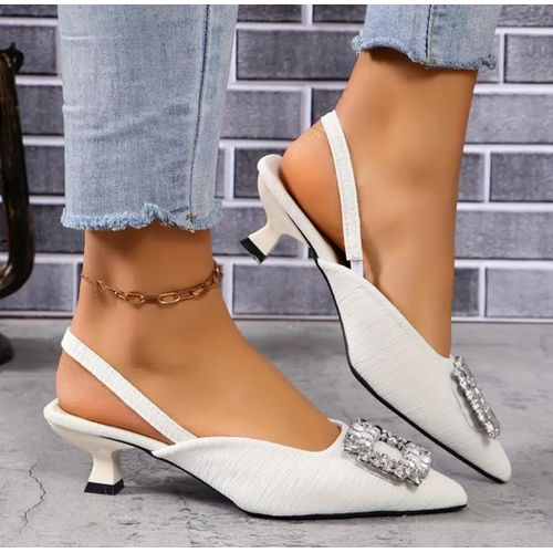 product_image_name-Fashion-High Quality Elegant Ladies Off-White Shoes-1