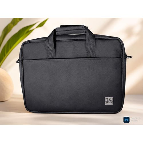 Fashion Office File Leather Laptop Bag -with Removable Shoulder Strap