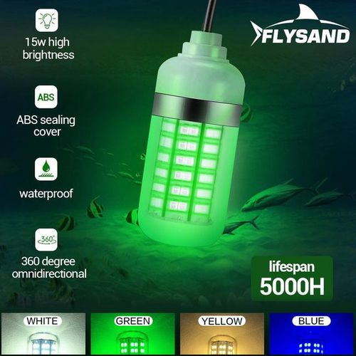 Submersible Fishing Lamp, Super Bright IP68 Waterproof LED Fishing