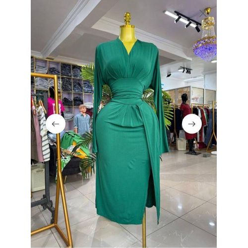 formal dresses with ruching in waist Clarisse 811133 - Long Sheath Dress