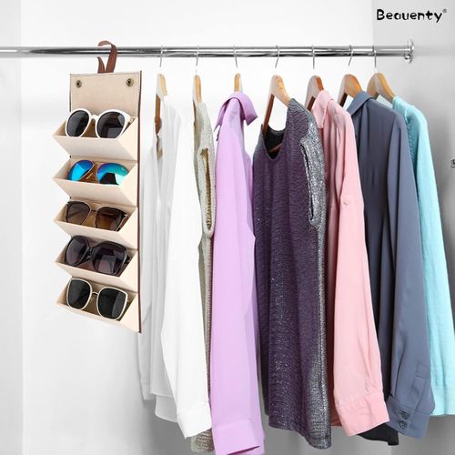 product_image_name-Generic-Portable Glasses Organizer Multi-Slot Eyeglasses Storage Display Travel Folding Sunglasses PU Leather Case-7