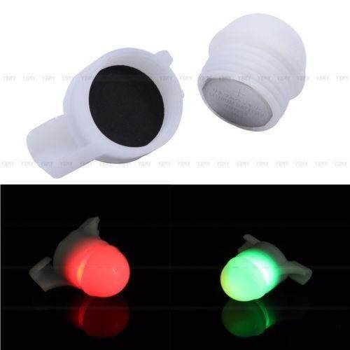 2 In 1 LED Night Fishing Rod Tip Clip on Fish Strike Bite Alert Alarm Light  