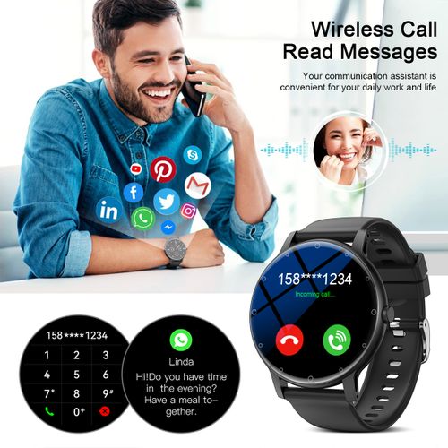 Generic Men Smart Watch Outdoor Bluetooth Call Sports Fitness Watches Health Monitor Smartwatch Jumia Nigeria