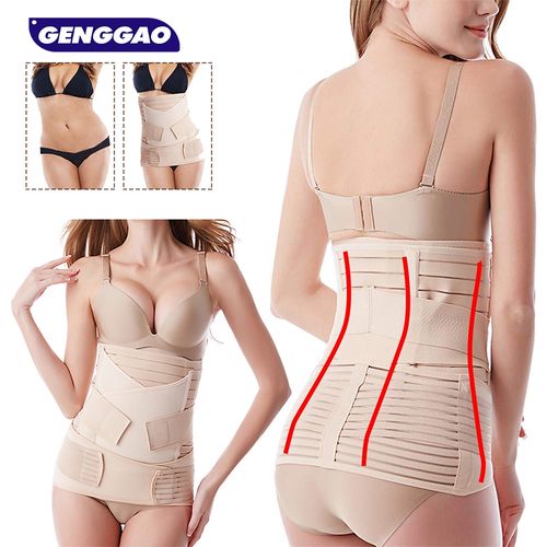 Shop GENERIC Postpartum Girdle Support Recovery Belly Band Corset Wrap Body  Shaper, Beige