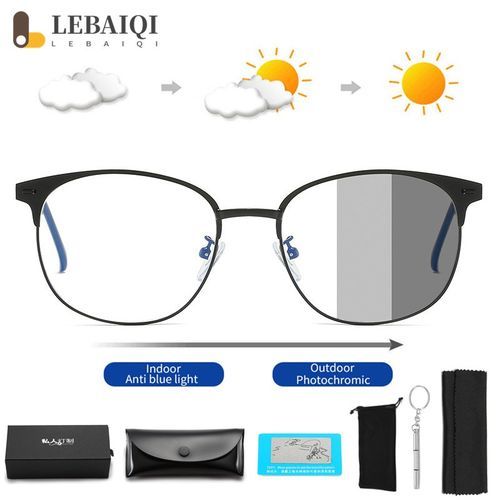 product_image_name-Generic-Unisex Metal Photochromic Anti-blue Light Glasses-1