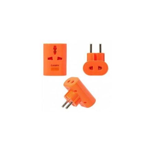Generic 2 Pin Master Adapter, Multi Plug, Extension Plug, For Electric Fittings ( Orange ) - image 2