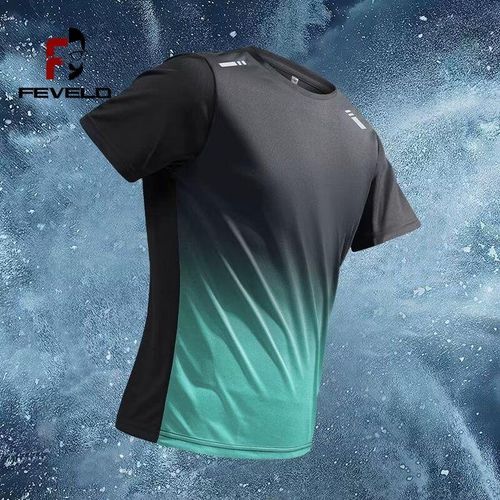 product_image_name-pisiduo- Men's T-shirts Sports T-shirt Quick-drying Gradient Short Sleeve Tees Outdoor Workout Basketball Training Running men clothes-1
