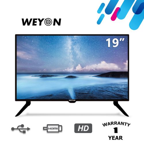 19" Inches LED TV +1 Years Warranty - Black