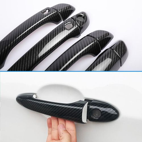 Generic Carbon Fiber Door Handle Cover for Chevrolet Captiva C100 C140  2006~2018 Daewoo Winstorm Car Exterior Accessories Stickers Trim