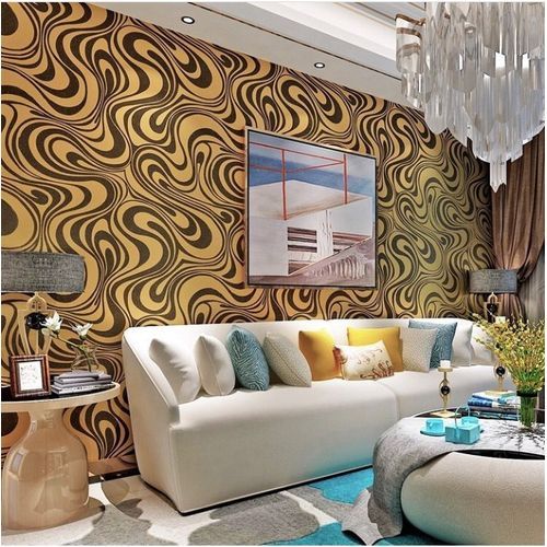 Buy RoseCraft 3D Damask Design Embossed Wallpaper for Living Room Latest  Stylish 3D Wall Covering Ivory/Gold Color (57 Sqft/Roll) Online at Best  Prices in India - JioMart.