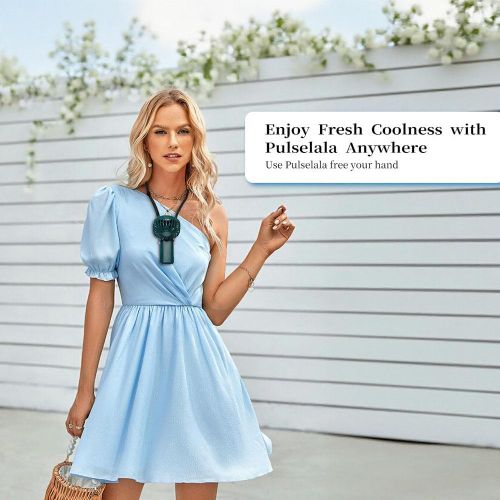 product_image_name-Generic-Mini Portable Handheld Fan with LED Display, 90° Foldable, 5 Speed Wind,Hand Held/Neck/Desk 3 in 1 Personal Small Fans, Makeup Fans for Women-8