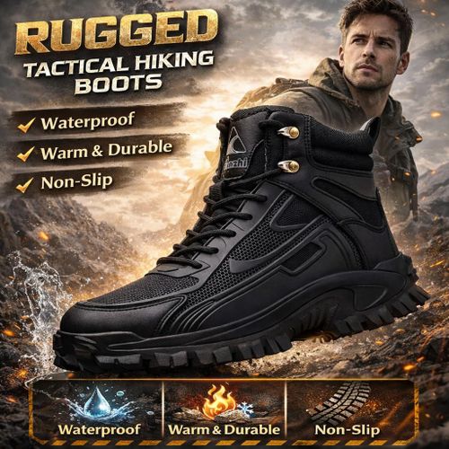 Fashion ROCKDEFENDER SAFETY BOOTS FOR MEN AND WOMEN Steel Toe Design Safety Boots Joggers Sneaker Safety Shoes for Engineers Unisex Water-Proof Puncture-Proof Durable Industrial Outdoor Boots Safety Work Shoes Construction Work Boots Sneaker Safety Trainers - image 4
