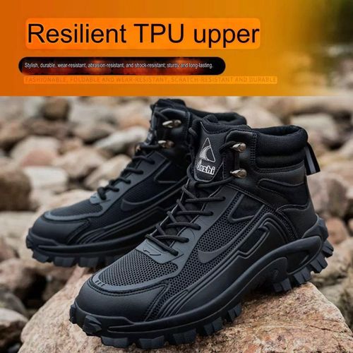 Fashion ROCKDEFENDER SAFETY BOOTS FOR MEN AND WOMEN Steel Toe Design Safety Boots Joggers Sneaker Safety Shoes for Engineers Unisex Water-Proof Puncture-Proof Durable Industrial Outdoor Boots Safety Work Shoes Construction Work Boots Sneaker Safety Trainers - image 7