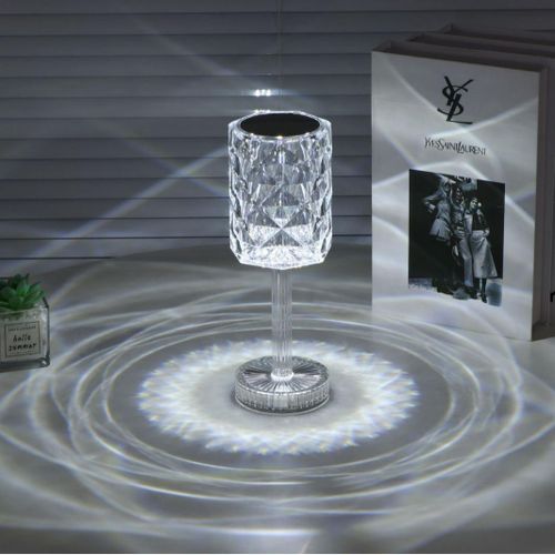 Generic Diamond Romantic Atmosphere Crystal 16 Touch Color Rechargeable Led Bedlight - image 6