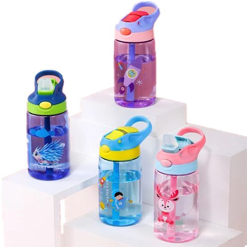 Kids Water Sippy Cup Creative Cartoon Baby Feeding Cups with