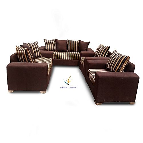 Generic 7 Seater Brown Sofa (Lagos Delivery Jumia Nigeria